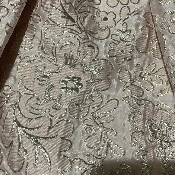 Pippa & Julie 6x pink gold floral brocade dress nwt dressy fancy shimmer - Picture 8 of 12